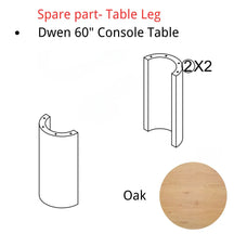 Spare Part-Dwen 60" Console Table Leg The Pop Maison