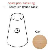 Spare Part-Dwen 35" Round Table Leg - The Pop Maison