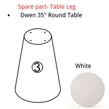 Spare Part-Dwen 35" Round Table Leg - The Pop Maison