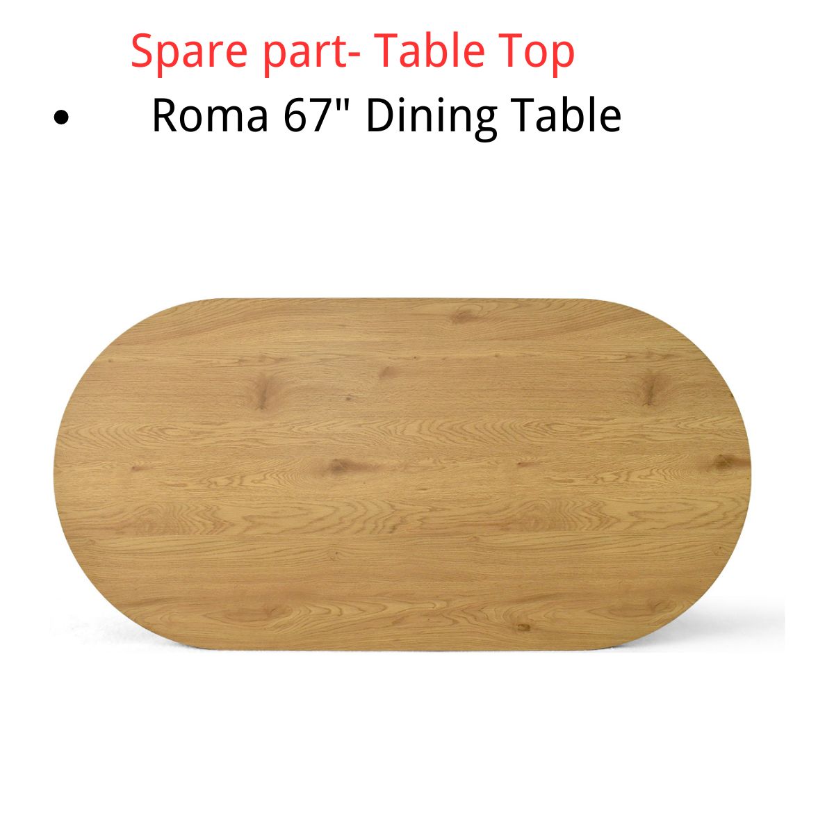 Spare Part-Roma 67'' Dining Table Top - The Pop Maison