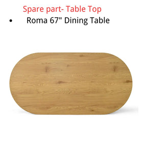 Spare Part-Roma 67'' Dining Table Top - The Pop Maison