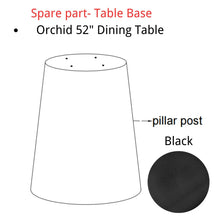 Spare Part-Orchid 52" Solid Oak Pedestal Table Base - The Pop Maison