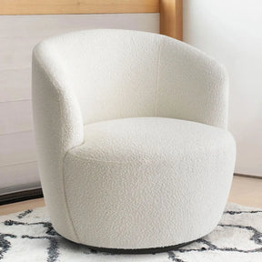 Bella 28" Swivel Barrel Boucle Chair The Pop Maison