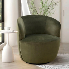 Bella 28" Velvet Swivel Chair The Pop Maison