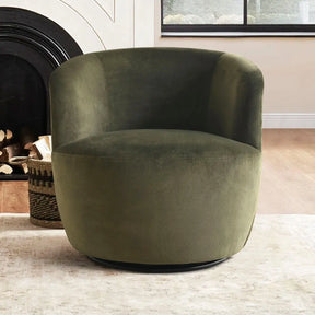 Bella 28" Velvet Swivel Chair The Pop Maison