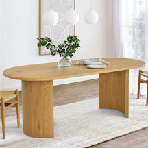 Dwen 79" Oval Dining Table The Pop Maison