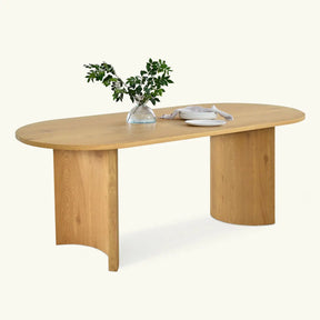 Dwen 79" Oval Dining Table The Pop Maison