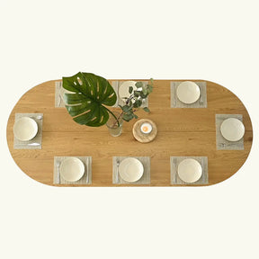 Dwen 79" Oval Dining Table The Pop Maison