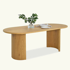 Dwen 79" Oval Dining Table The Pop Maison