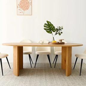 Dwen 79" Oval Dining Table The Pop Maison