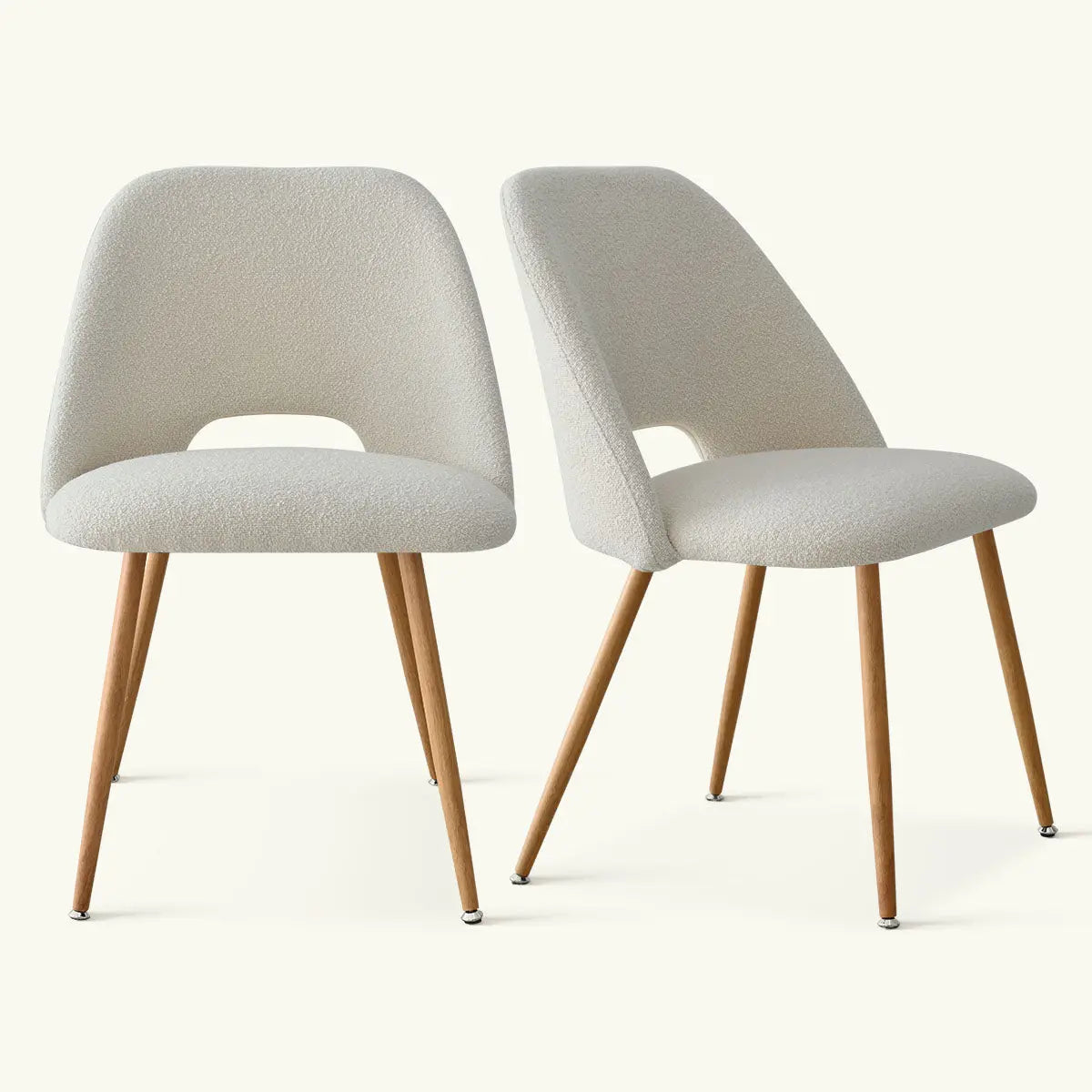 Edwin Boucle Dining Chair Set Of 2 The Pop Maison