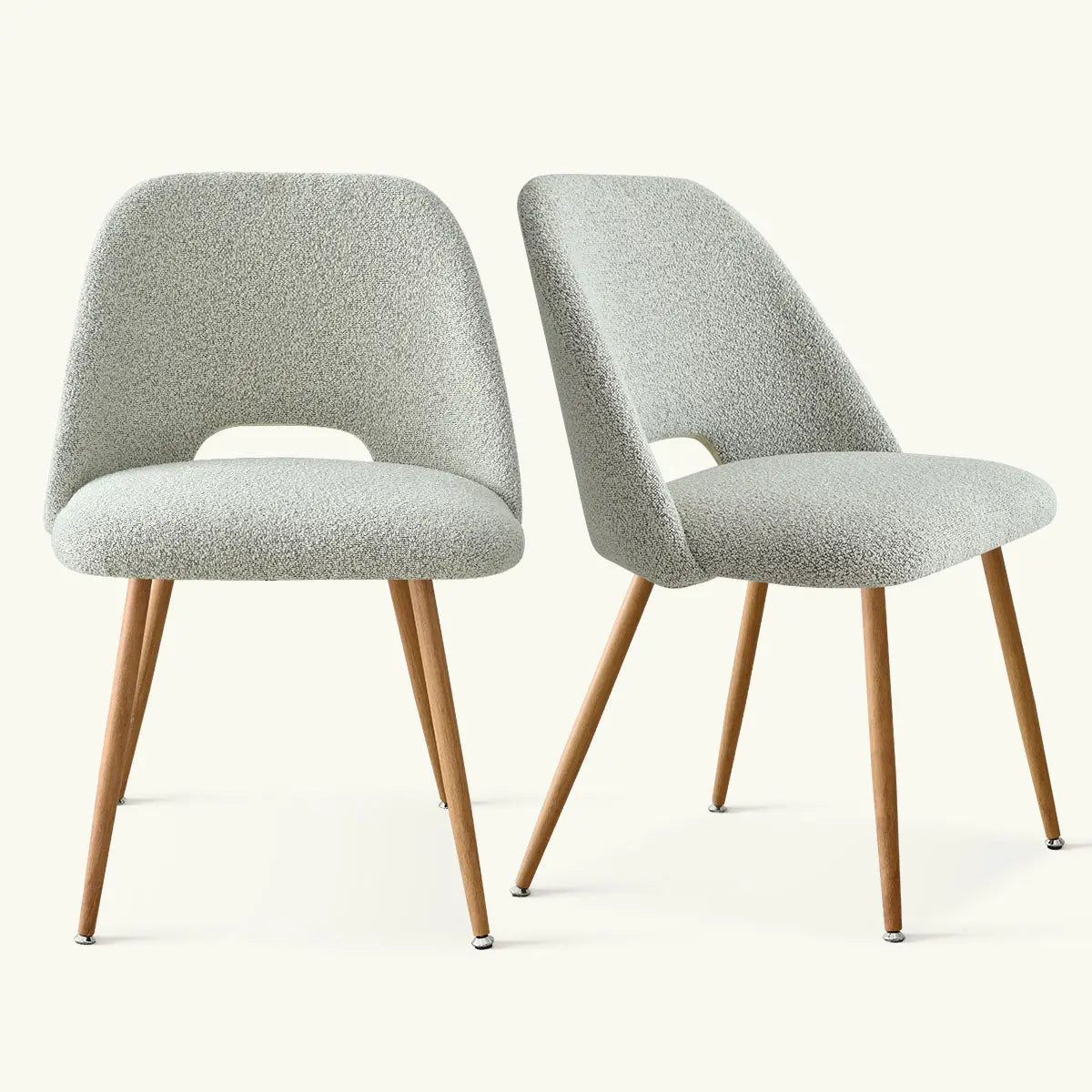Edwin Boucle Dining Chair Set Of 2 The Pop Maison