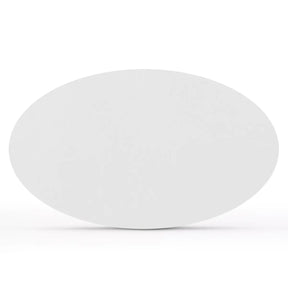 Harris Oval White Dining Table The Pop Maison