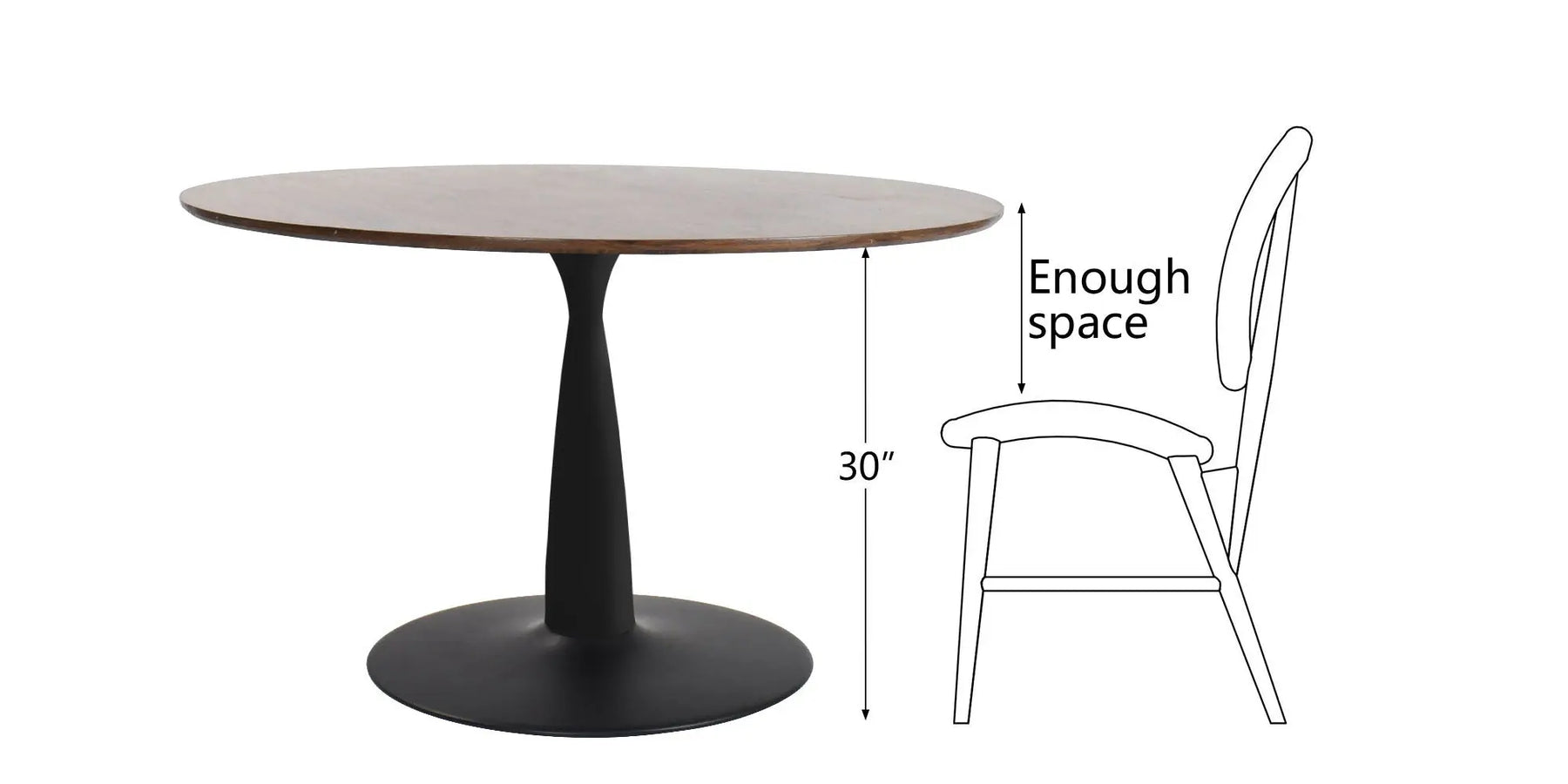Harold 40'' Pedestal Dining Table