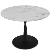 Harris 40" Faux Marble Round Dining Table The Pop Maison