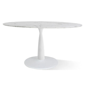 Harris 79" Oval Marble Dining Table - Luxury Dining Experience
