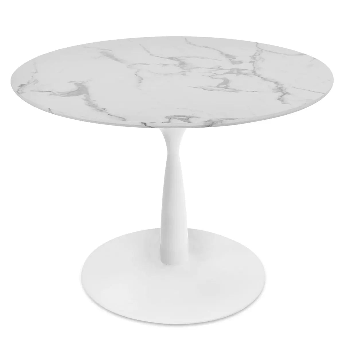 Harris 40" Faux Marble Round Dining Table The Pop Maison