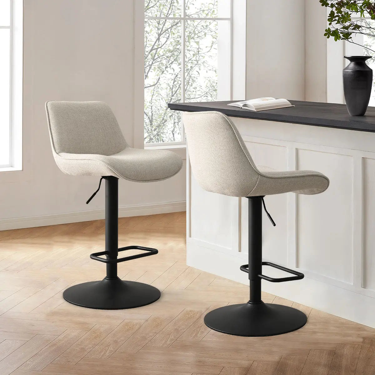 Hunter Swival Adjustable Stools , Set of 2 for Small Spaces - The Pop Maison