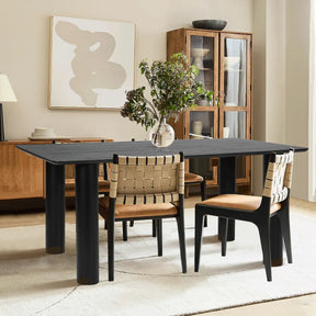 JOHSON 67" Wooden Dining Table The Pop Maison