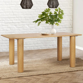 JOHSON 67" Wooden Dining Table The Pop Maison