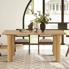 JOHSON 67" Wooden Dining Table The Pop Maison