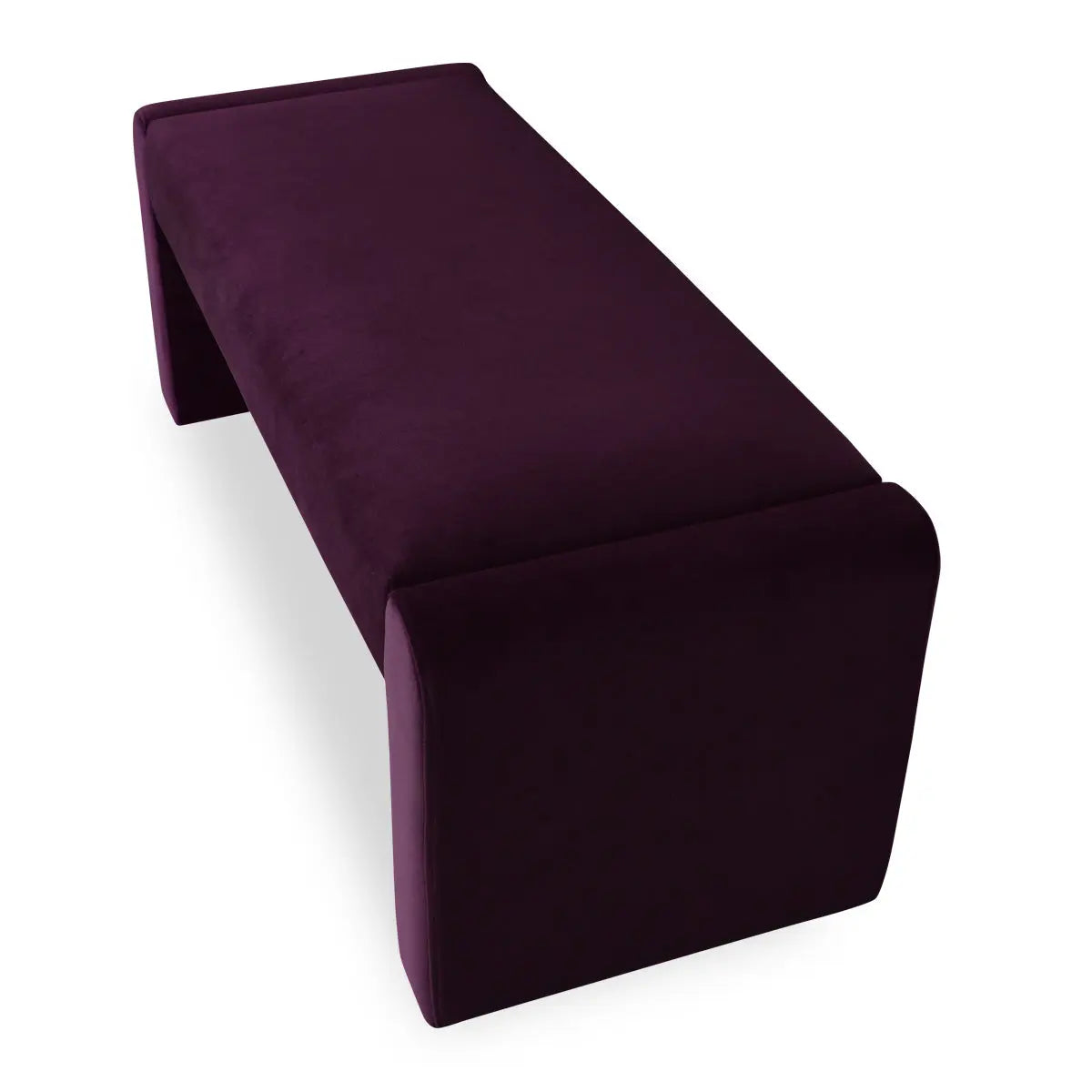 Kaia 47" Velvet and Faux Leather Bench - Elegant and Versatile Seating - The Pop Maison