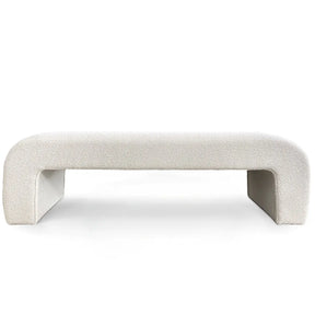 Lily 60" Boucle Waterfall Bench The Pop Maison