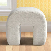 Lily Bouclé Waterfall Ottoman The Pop Maison