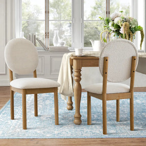 Maye Boucle Dining Chair (Set of 2) The Pop Maison