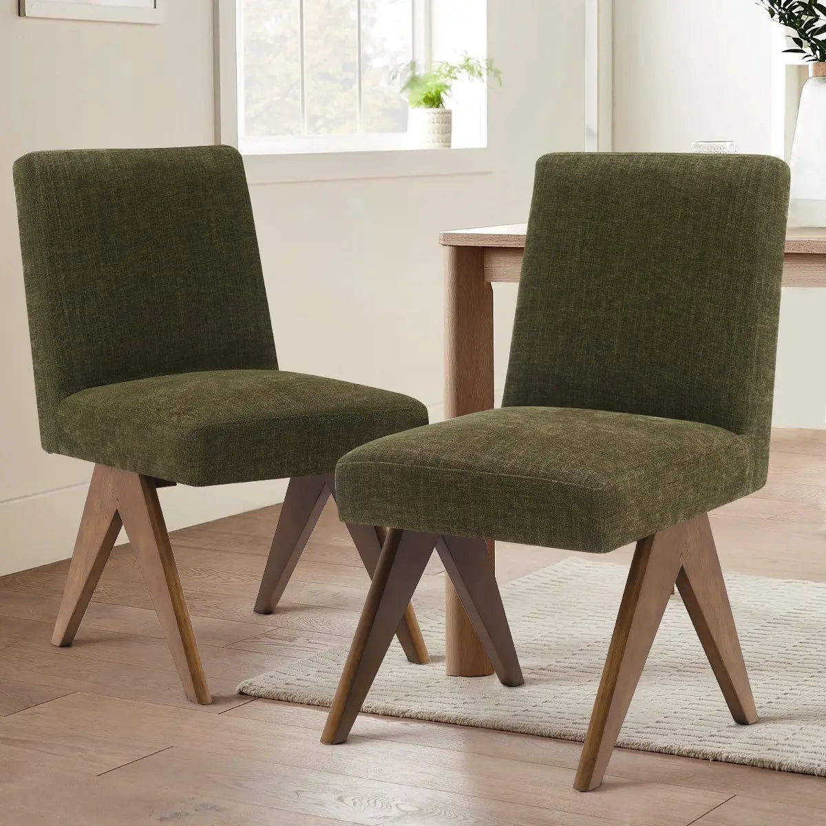 Morgan 18.5" Wide Upholstered Seat Dining Chair (Set of 2) The Pop Maison