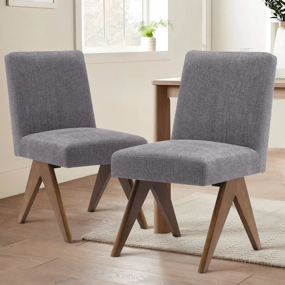 Morgan 18.5" Wide Upholstered Seat Dining Chair (Set of 2) The Pop Maison