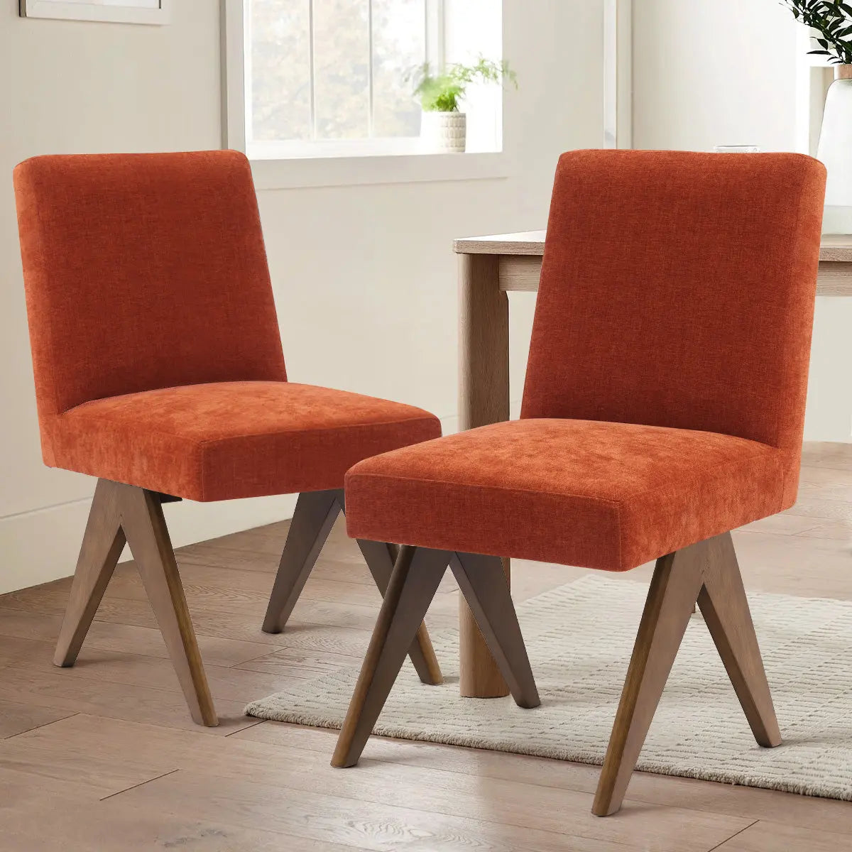 Morgan 18.5" Wide Upholstered Seat Dining Chair (Set of 2) The Pop Maison