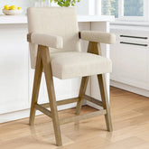Morgan 25.5"H OAK Counter Stool with Arms The Pop Maison