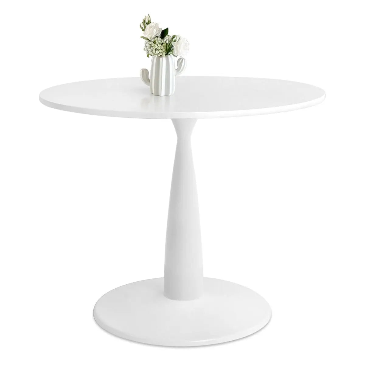 New Haven 35" White Round table, Dining Table The Pop Maison