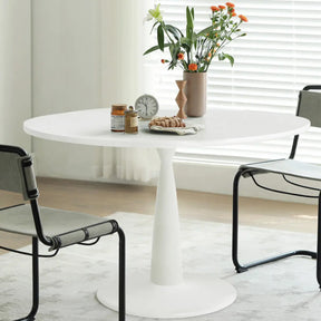 New Haven 35" White Round table, Dining Table The Pop Maison