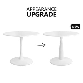 New Haven 35" White Round table, Dining Table The Pop Maison