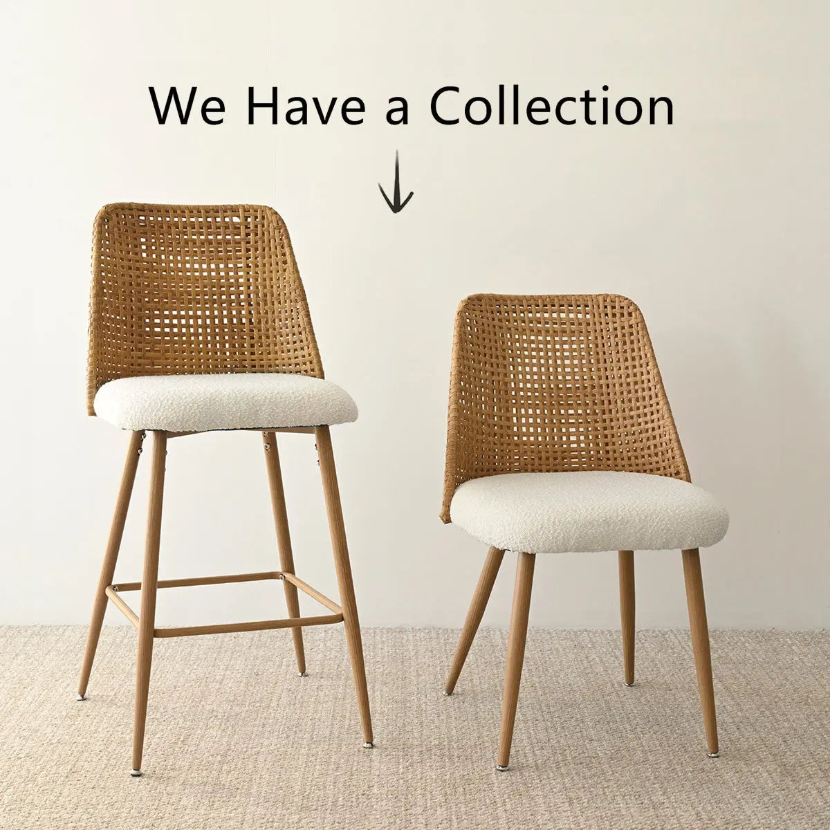 Nice Boucle Dining Chair Set Of 4 The Pop Maison