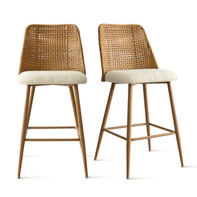 Nice Boucle Counter Stool Set Of 2 The Pop Maison