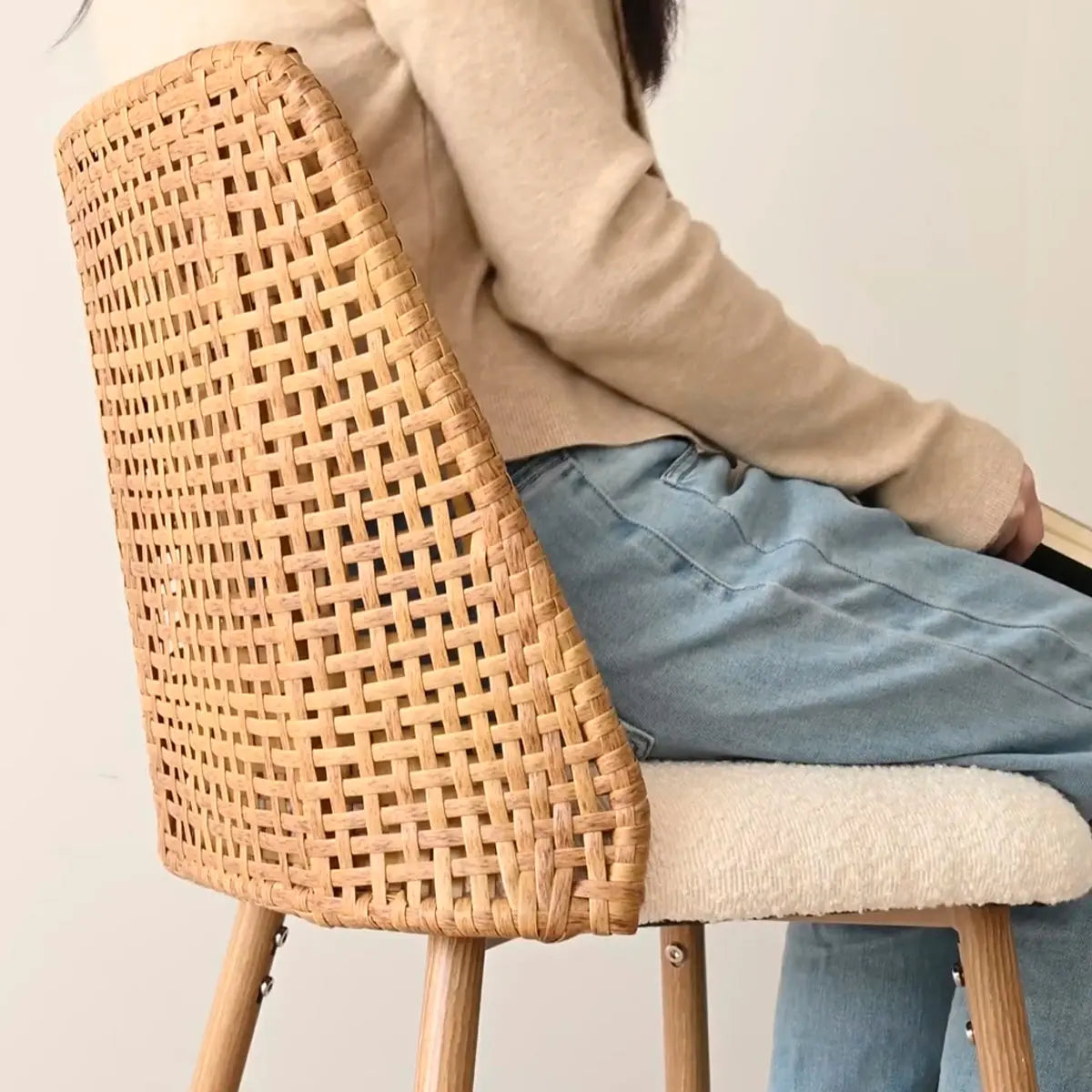 Nice Boucle Counter Stool Set Of 2 The Pop Maison