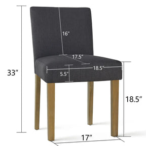 North Linen Blend Dining Chair (Set of 2) The Pop Maison