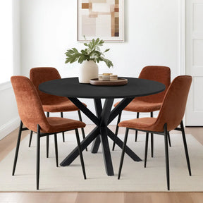 Oliver Black & Oslo Black 5pcs Dining Set The Pop Maison