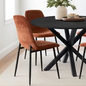 Oliver Black & Oslo Black 5pcs Dining Set The Pop Maison