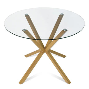 Oliver 39" Pedestal Dining Table The Pop Maison