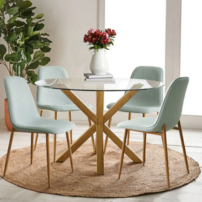 Oliver Oak & Oslo Oak  5pcs Dining Set The Pop Maison