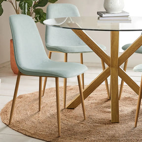 Oliver Oak & Oslo Oak  5pcs Dining Set The Pop Maison