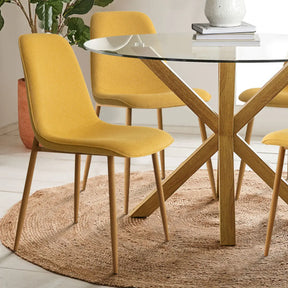 Oliver Oak & Oslo Oak  5pcs Dining Set The Pop Maison