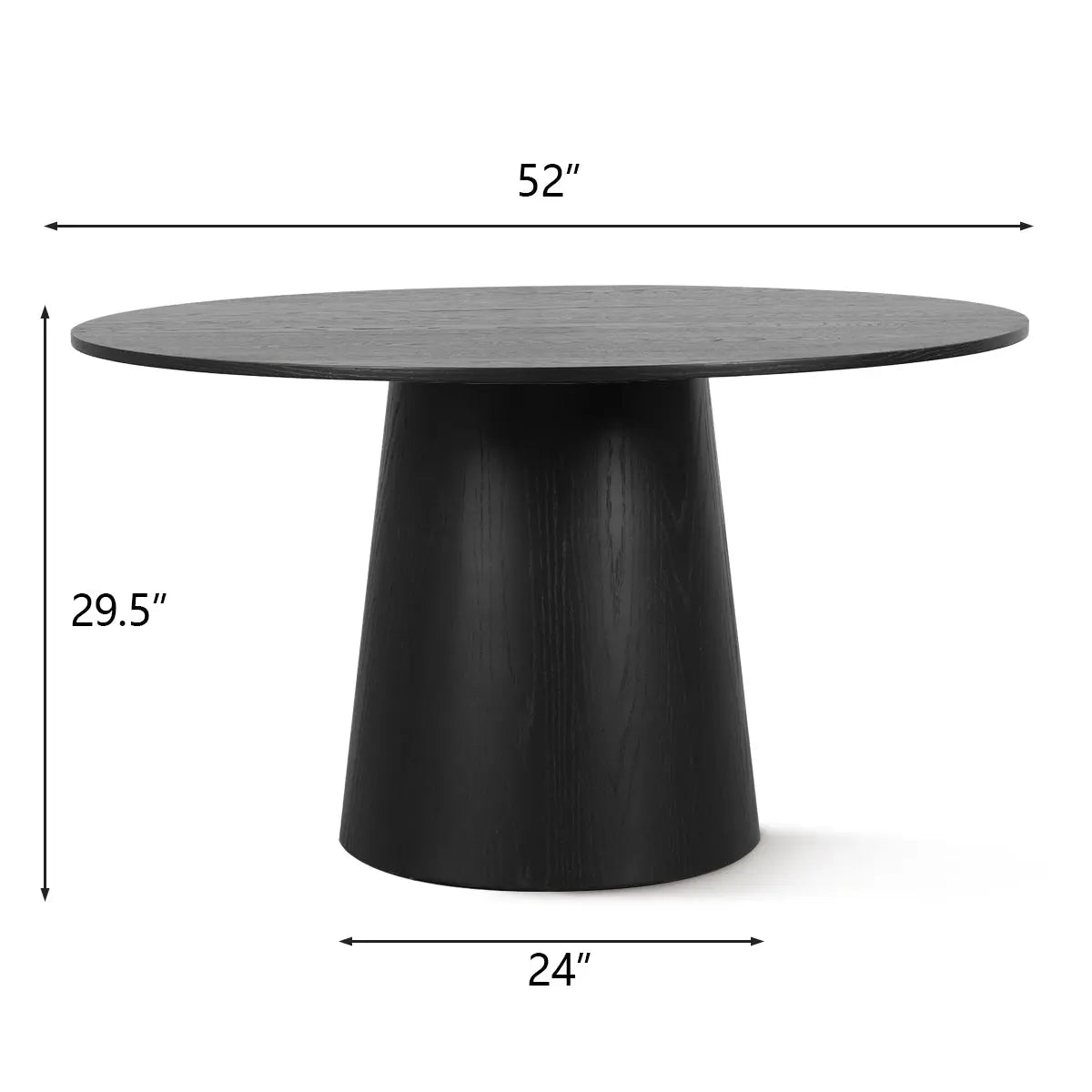 Spart Part-Orchid 52" Solid Oak Pedestal Table Base Only The Pop Maison