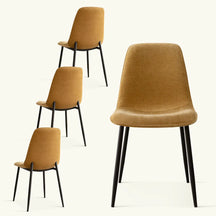 Oslo Dining Chairs with Black Legs (Set Of 4) The Pop Maison