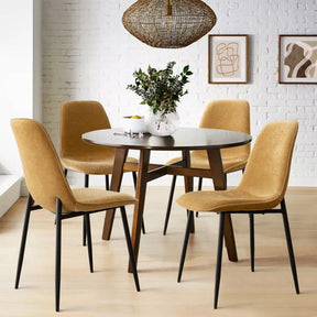 Oslo Dining Chairs with Black Legs (Set Of 4) The Pop Maison