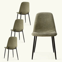 Oslo Dining Chairs with Black Legs (Set Of 4) The Pop Maison